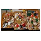 3 boxes of Christmas tree ornaments: Dept. 56