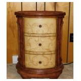 Stein World Natalie oval 3 drawer night stands,