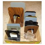 Metal office bookends