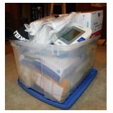 Omron blood pressure monitor - Exam gloves -