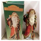 Old World Christmas Santa Claus figurine in box
