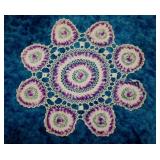 Vintage hand crocheted doilies