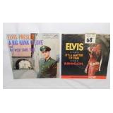16 Elvis Presley vintage vinyl 45 rpm records: