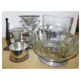 Silverplate, crystal & pewter home dï¿½cor