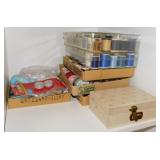 Sewing & craft supplies: Thread - Pins - Buttons -