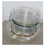 Pyrex glass bowls - Microwave turnstyle glass
