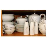 100+ pieces Platinum Wheat dinnerware: