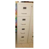 Metal 4 drawer filing cabinet, 52" tall, bring