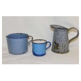 Antique graniteware - Red Wing stoneware crock,
