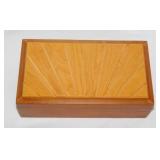 Handmade wooden keepsake box by local Fred Payne
