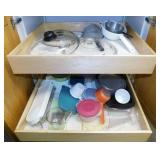 Kitchen items: Glass lids - Strainers - Vegetable