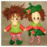 Christmas: Plush kitschy pixie elf elves -