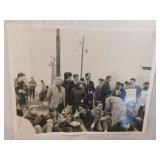 Four 1964 European war protest photos, 10" x 8"