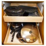 Vintage graniteware - Skillets - Pans w/ lids