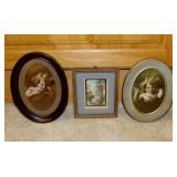 Small antique Wallace Nutting hand colored print,