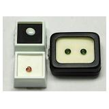 Two 7m Tourmaline gemstones 2 ct total weight -