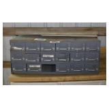 Equipto steel 18 drawer sorting drawer bin unit,