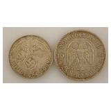 1935 Germany 5 Reichsmark silver coin - 1937 Paul