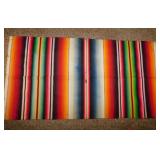 Vintage wool Indian blanket throw, 37" x19" -