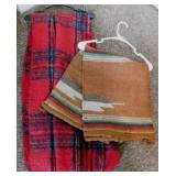 Hand woven Southwest Indian style wool rug, 34" x