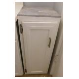 Wooden cabinet w/ 3 shelves, 12" sq. x 30"