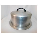 Vintage Regal aluminum cake plate w/ dome lid
