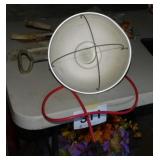 Clamp-on electric shop light