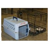 Pet supplies: Folding metal crate 12" x 19" x 15"