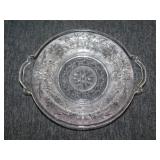 Vintage glass dishes: Henrietta curved relish