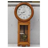 Antique oak Seth Thomas #2 Regulator wall clock w/