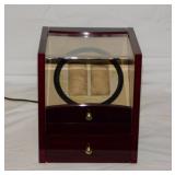 Unbranded dual watch winder case w/ storage drawer