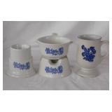 Pfaltzgraff Yorktowne blue: Sauce warmer -