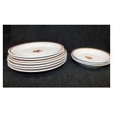 10 vintage Alfred Meakin Royal Ironstone Tea Leaf