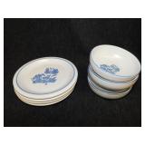 Pfaltzgraff Yorktowne blue: 4 bowls - 4 dessert