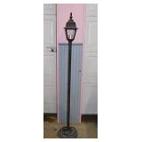 Outdoor porch patio electric carriage lamp post w/