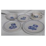 Pfaltzgraff Yorktowne blue dinnerware,
