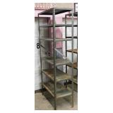Heavy duty steel 6 shelf garage shelving unit,
