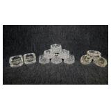 11 antique crystal salt dips - Imperial Glass