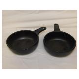 2 Godinger cast iron look non-stick sauce pans -