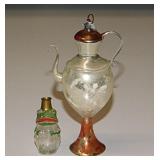 2 antique German glass Christmas tree ornaments: