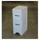 Vintage shabby chic 2 drawer night stand