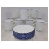 13 Corelle Promise teacups & saucers