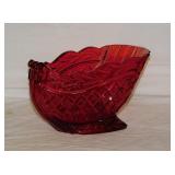 Lovely Marquis Waterford red crystal sleigh candy