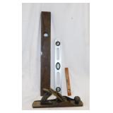 Antique Henry Keystone wood level - Shapleigh