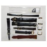 Ladies watch bands, some leather