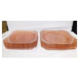 Pink Adam pattern Depression Glass: