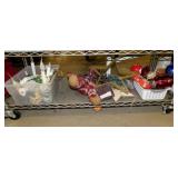 Christmas: Electric candles - Primitive reindeer -