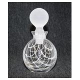 Murano? spider web glass perfume bottle with