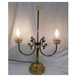 2 vintage brass lamps: Bouillotte desk lamp -