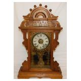 Antique carved oak Seth Thomas gingerbread kitchen